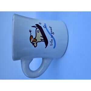 Life is Good Ceramic Mug – Dog in Sled - "Do what you like Like what you do"